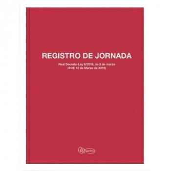 LIBRO REGISTRO JORNADA LABORAL A4