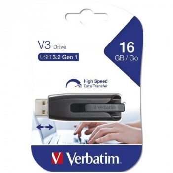 USB DRIVE 3.0 VERBATIM V3 SUPER SPEED,128GB  (0,24 LPI INCLUIDO)
