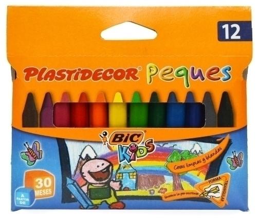 Bic Kids Plastidecor Caja de 12 Lapices de Cera - Colores Pastel y  Metalicos - Extraresistentes - Facil de Sacar Punta - No Mancha - De Colores  Imprenta Elche