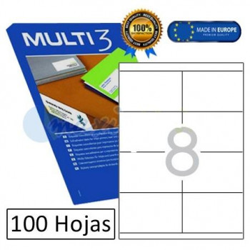 ETIQUETAS MULTI3 - 800UN  105X70MM - 100H